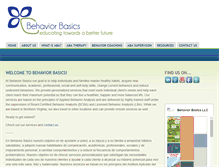 Tablet Screenshot of behaviorbasicsllc.com